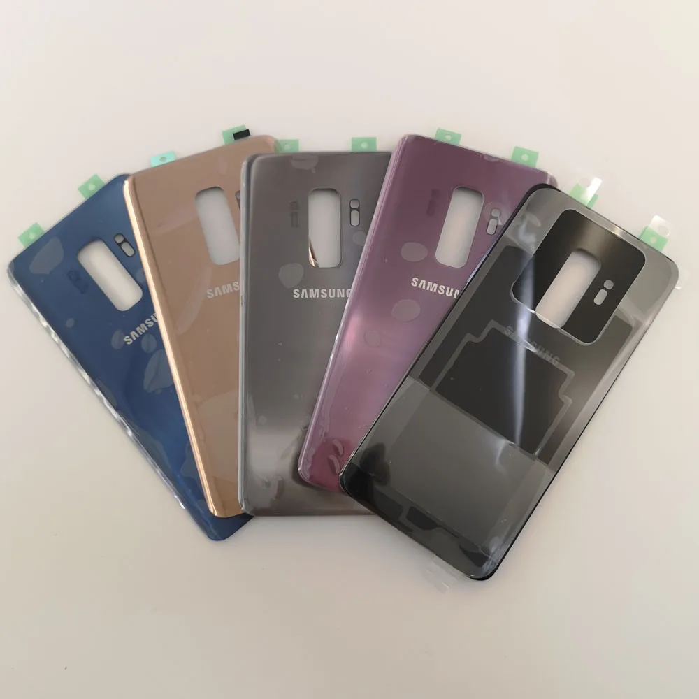 Samsung s9plus задняя крышка батарейного отсека 3D стеклянный корпус крышка для samsung Galaxy S9 Plus G965F S9+ задняя дверь+ клейкая наклейка