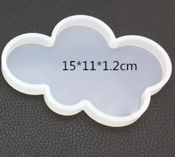 Small Cloud Силиконовые формы для смолы квадратный Круглый Силиконовый литье ювелирных изделий плесень подставка для давления доска эпоксидной смолы DIY ремесла - Цвет: Small Cloud