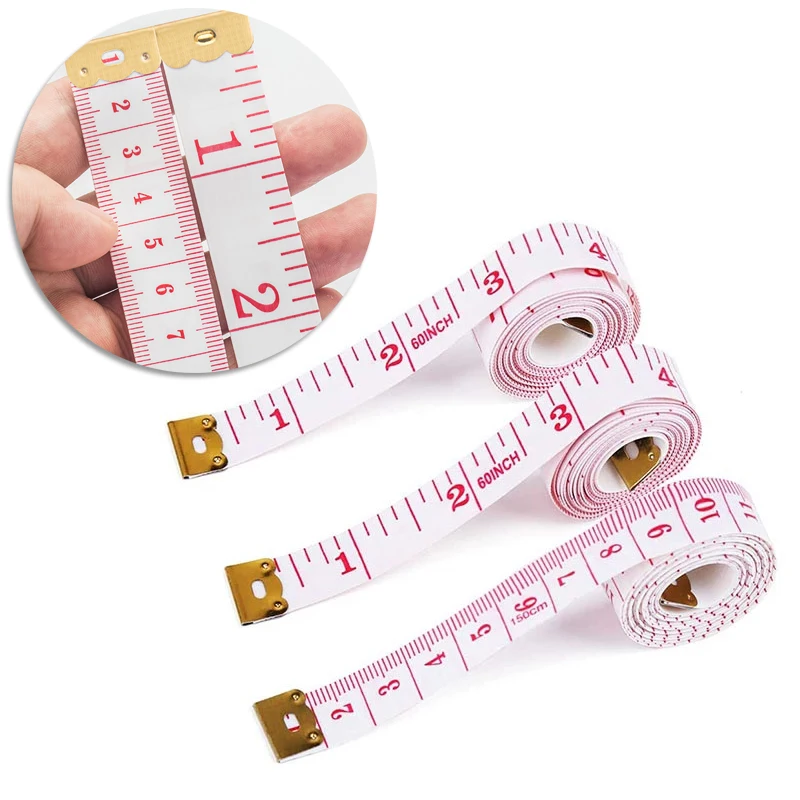 Soft Measuring Tape, Sewing, Seamstress, 60inch, Measuring Tape Body, Bra,  Waist, Head, Cloth, Knitting, Flexible Ruler, Weight Loss, Dual