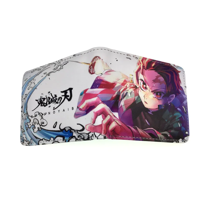 Demon Slayer: Kimetsu No Yaiba Kamado Nezuko Tanjirou Косплей PU короткий кошелек держатель для карт мешок для денег Подарочный Кошелек для монет