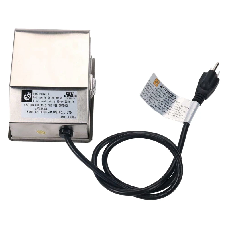 

Universal Grill Electric Rotisserie Bbq Motor 120V 4W On/Off Switch Us Plug