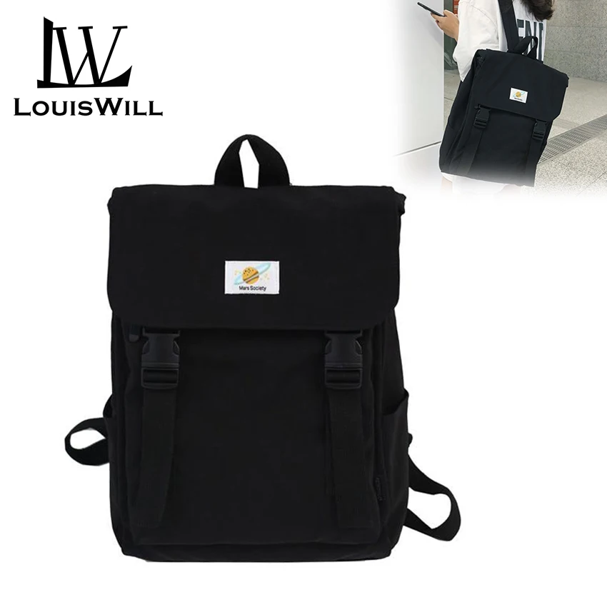 

LouisWill Women Backpack Korean School Backpacks Fashionable Ladies Bag Casual Simple Shoulder Bags Laptop Backpacks Lightweight