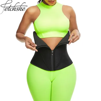 

FETCHSHE Waist Fitness Neoprene Weight Loss Cincher Body Shaper Tummy Control Strap Slimming Sweat Fat Burning Girdle