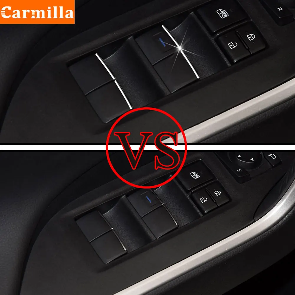 Автомобильные аксессуары Carmilla для Toyota RAV4 Rav 4 2019 2020 хромированные кнопки подъема