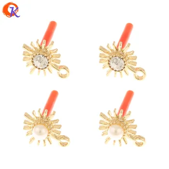 

Cordial Design 100Pcs 11*14MM Jewelry Accessories/Rhinestone Earrings Stud/DIY Making/Imitation Pearl/Hand Made/Earring Findings