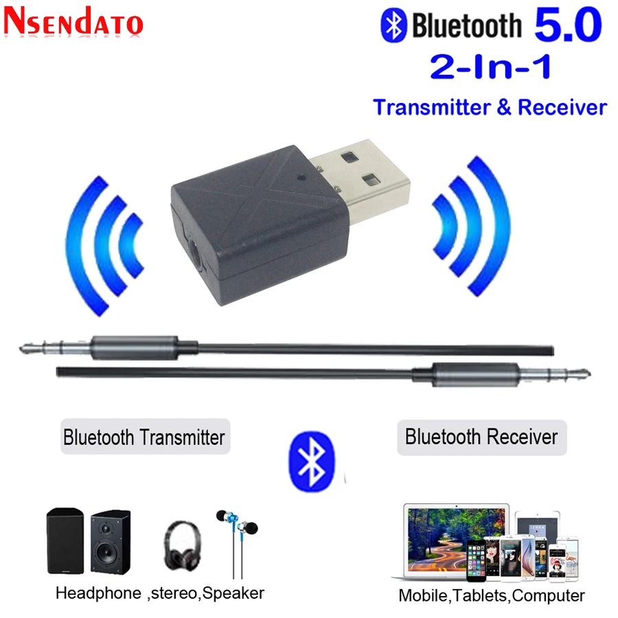 cibenid Wireless Bluetooth Transmitter Receiver Adapter Audio Receiver Converter Wireless Audio Receivers /& Adapters