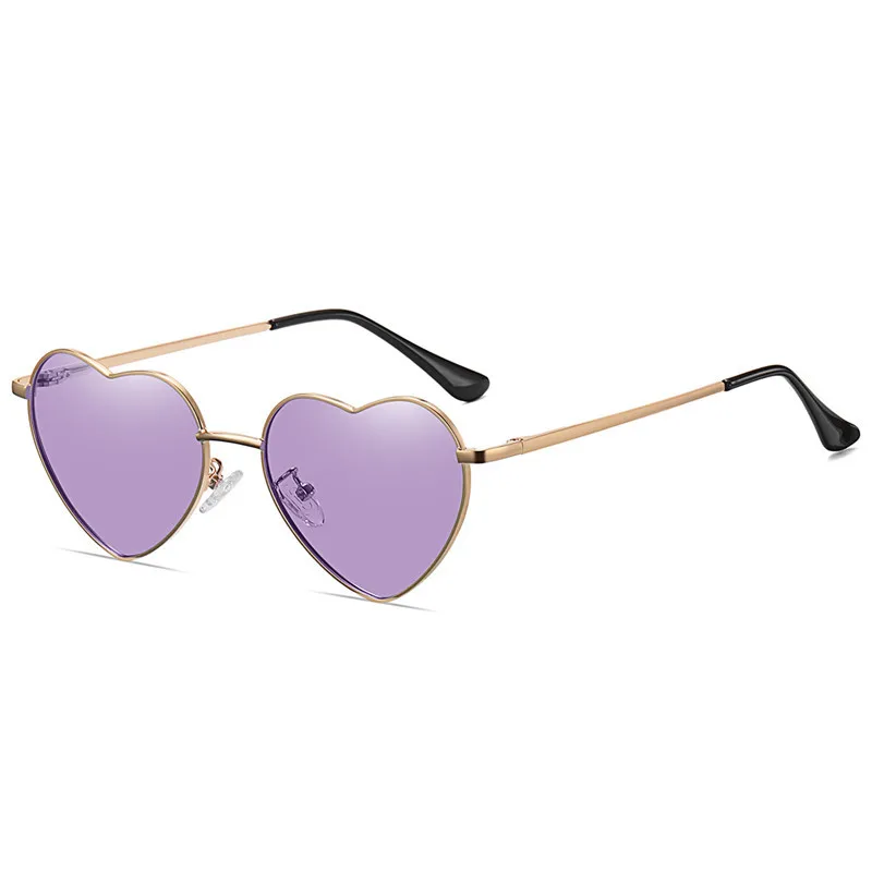 Elbru Retro Heart Shaped Sunglasses Fashion Polarized Sun Glasses Ultralight Clear Colorful Eyewear For Women UV400 Sunshades 5