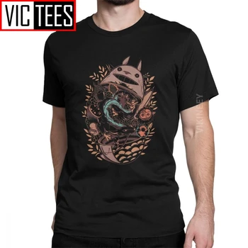 

My Neighbor Matryoshka T-Shirt Men Hayao Miyazaki Japan No Face Studio Ghibli Totoro 100 Percent Cotton Tshirt