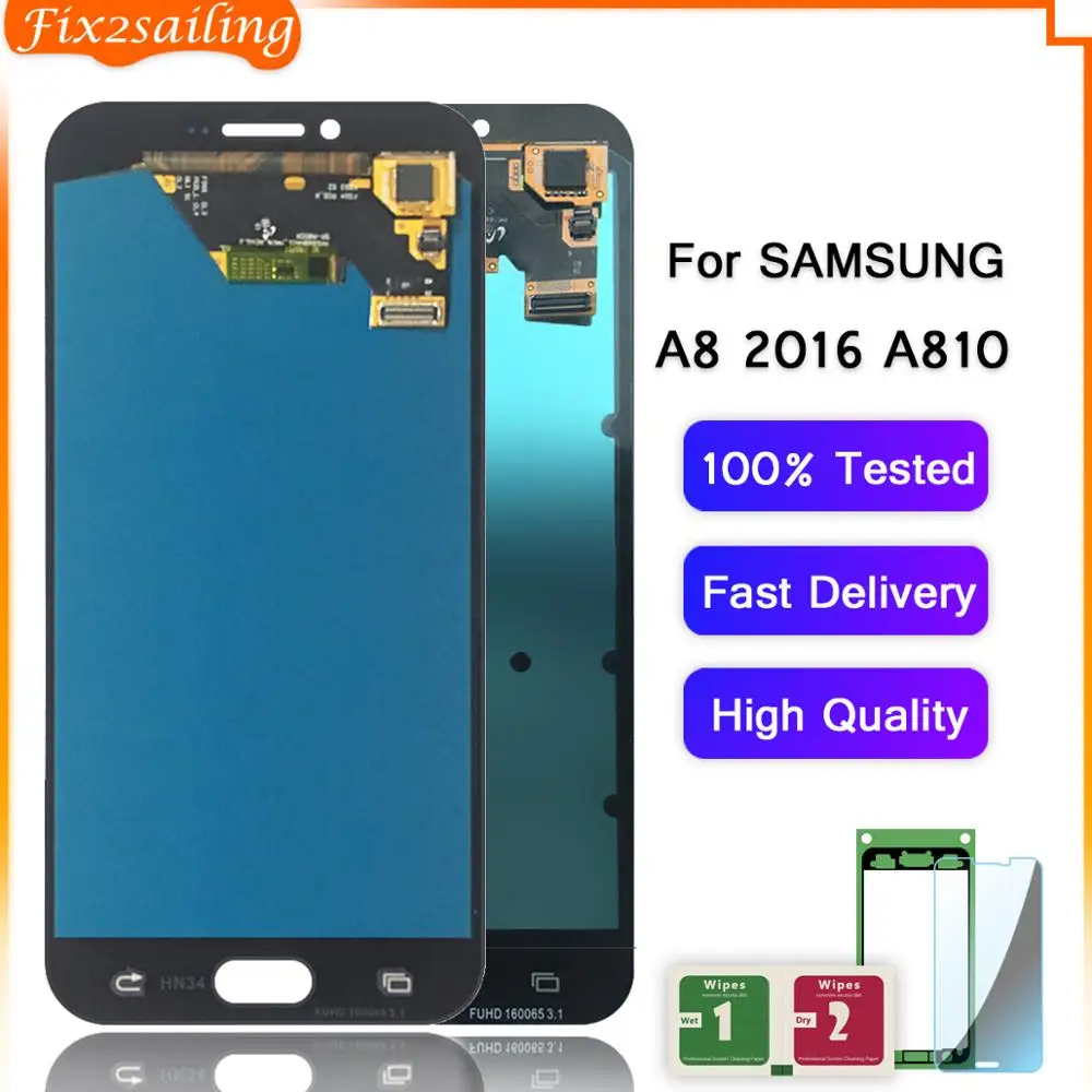 Super AMOLED LCD For Samsung Galaxy A8 