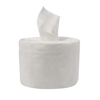 

1 Roll Disposable Face Towel Thickened Pearl Stripe Face Cloth Soft Cleaning Face Towel Bagged Cotton Face Towel for Hotel