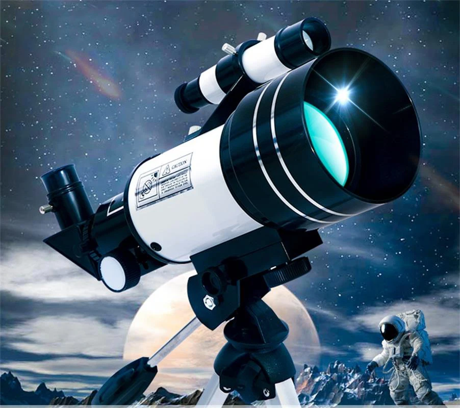 Мощный астрономический телескоп с зумом 150 раз HD портативный штатив ночным