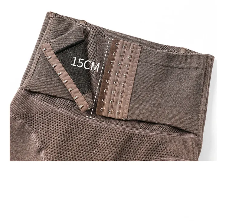 Hohe Taille Leggings Mit Korsett Doppel Warme Butt Hebe Dicke Thermische Strumpfhosen in Winter Kaschmir Fleece Wolle Mischung ouc416 – Detail 18
