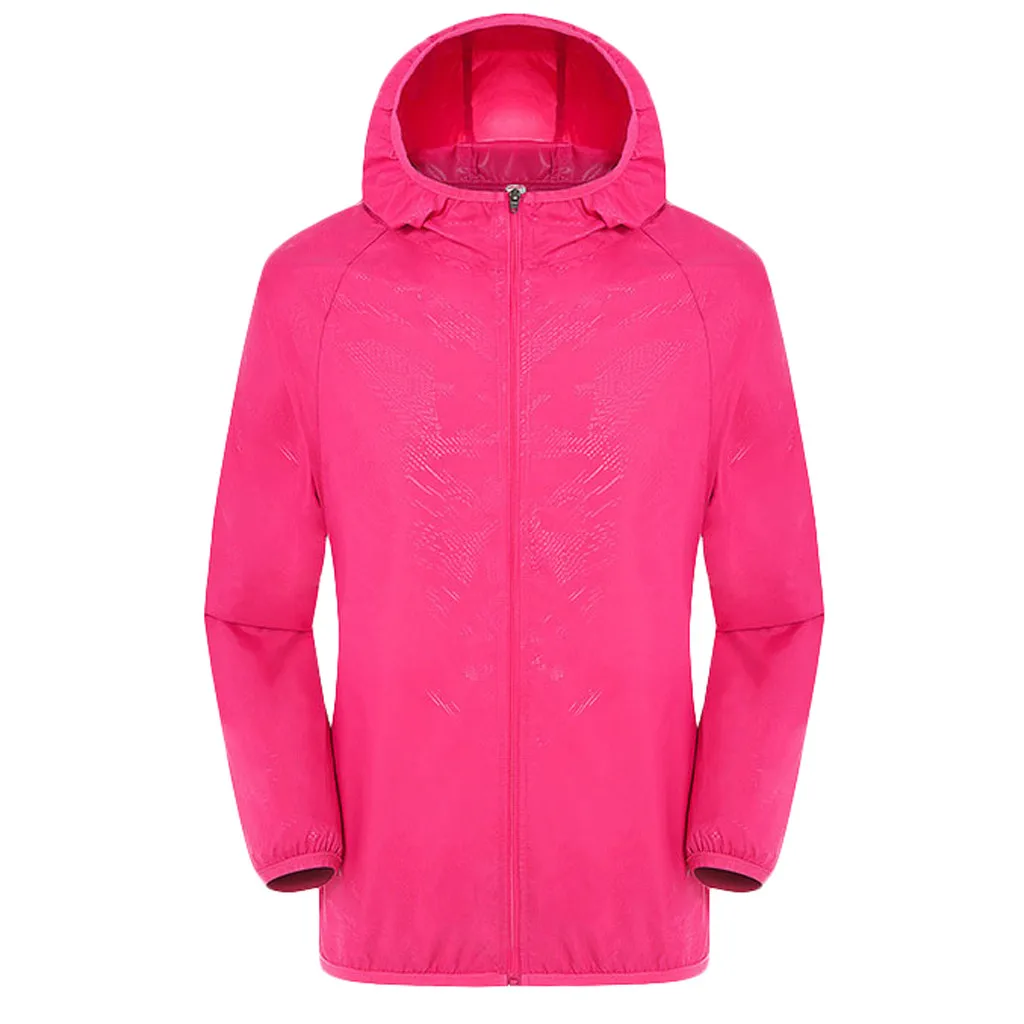 SAGACE пальто для мужчин и женщин, Солнцезащитная одежда, куртки, Ветрозащитный Ультра-светильник, непромокаемая ветровка, верхняя одежда, Прямая поставка A30815 - Цвет: HOT