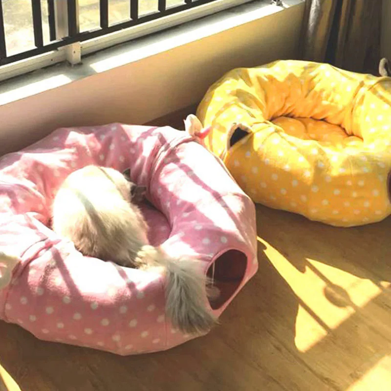 Практичный Pet туннель для кошек играть забавные игрушки для домашних животных складной тоннель объемные игрушки для домашних животных маленького размера Портативный Кролик Pet туннель Cat Кровати дома