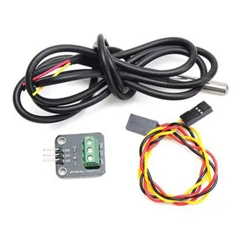 

1 set Waterproof DS18B20 temperature sensor module kit Temperature module Communication IC isolated power module