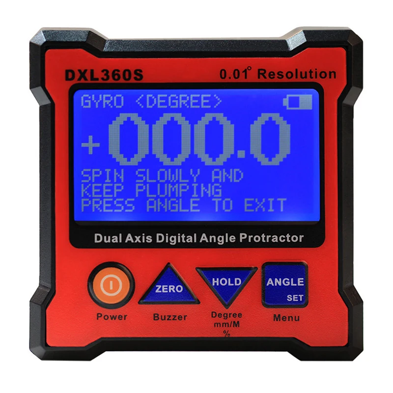 

DXL360S Digital LCD Protractor Inclinometer Single Dual Axis Level Box 0.01 degree