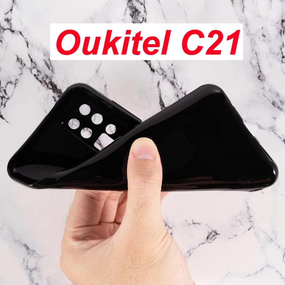 Чехол для Oukitel C21 силиконовый чехол мягкий ТПУ телефона защитная задняя крышка C 21