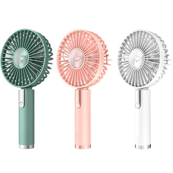 

Mini Desk Fan Portable Mobile Holder Fans Handheld Outdoor USB Fan Air Cooler Small Desktop Office Fan Rechargeable with Base