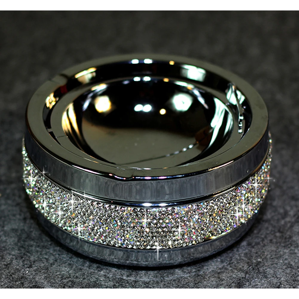 Автомобильный Грузовик стеллаж ясень держатель цилиндра Белый Bling|Пепельница в