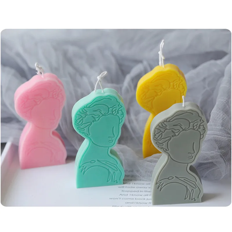 3D европейские женские силиконовые свечи формы DIY мыло для ароматерапии