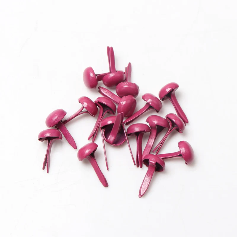 100pcs Mixed Multicolor Round Metal Studs Brads Embellishment Fastener Brads Metal Studs Crafts DIY and Spikes cp1114 