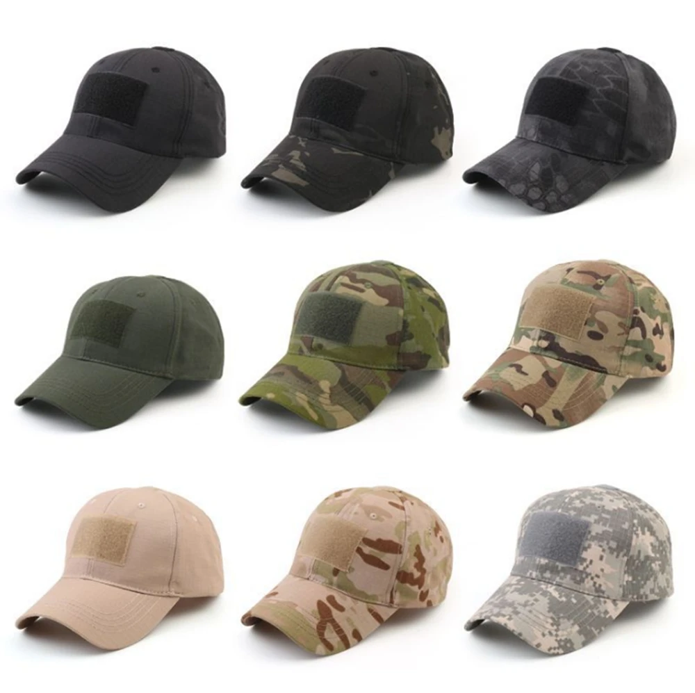 Tactical Unisex Cap Casual Plain Mesh Camouflage Baseball Military Snapback Hats For Women Men Hip Hop Trucker |
