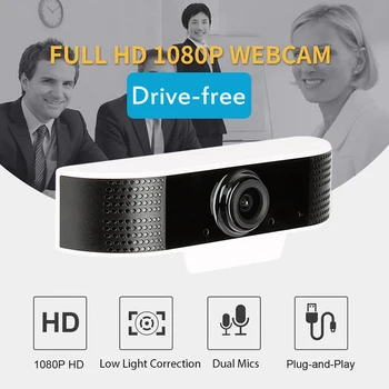 

1080P Webcam Full HD Web Camera For Computer Video Meeting Class Web Cam With Noise Reduction Microphone Adjustable USB Webcam