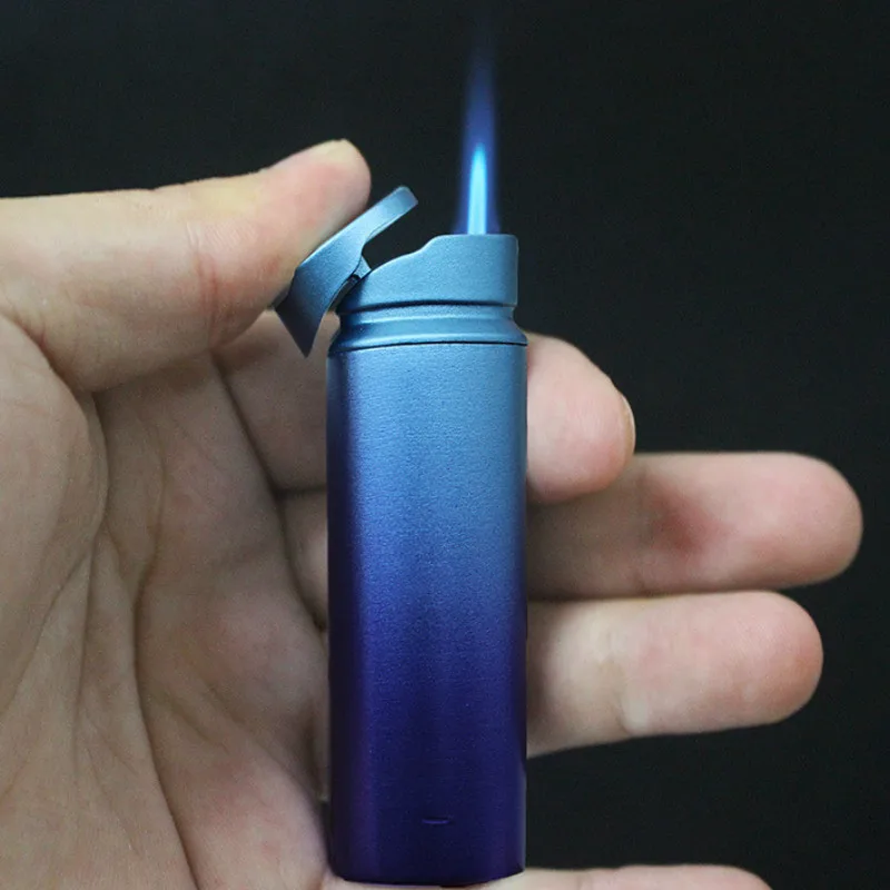 Компактная струйная Бутановая Зажигалка турбо газовая сигарета 1300 C Пожарная