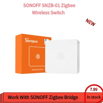 

SONOFF SNZB-01/SNZB-02 Mini Zigbee Wireless Switch Two Way Control Light Switch Smart Home Works with eWeLink APP