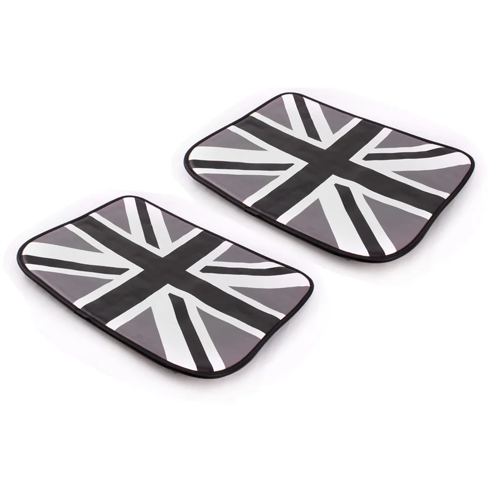 Gray Union Jack 2 шт. чехол на заднее сиденье автомобиля антиударная площадка коврик протектор для Mini Cooper One S JCW R55 R60 R61 F54 F55 F60 аксессуары для земляков - Название цвета: Gray Union Jack