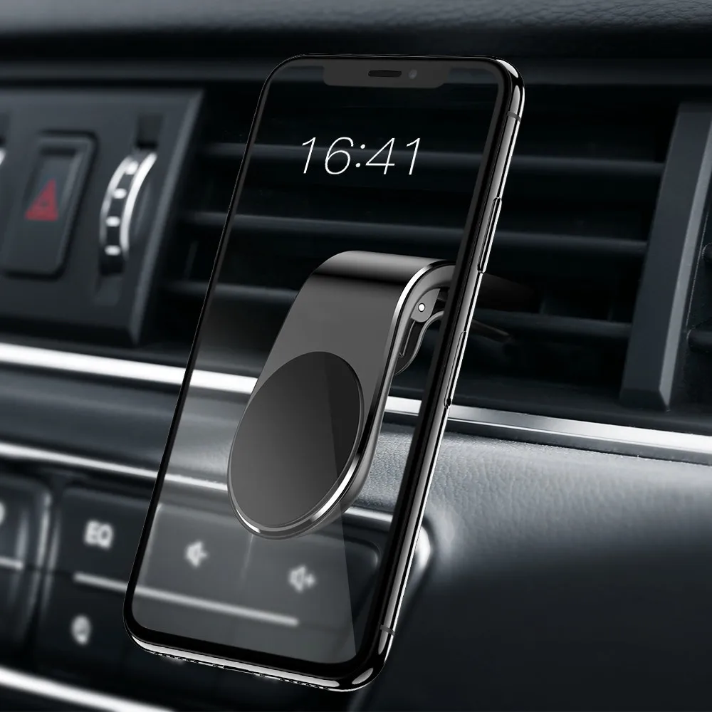 Металлический магнитный автомобильный держатель для телефона Mini Air Vent крепление