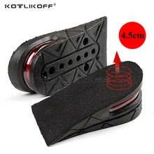 KOTLIKOFF Invisible Height Increase Insole Adjustable 2 Layer 3CM/4.5CM Air Cushion Pads Elevator Soles Insoles inserts For Shoe