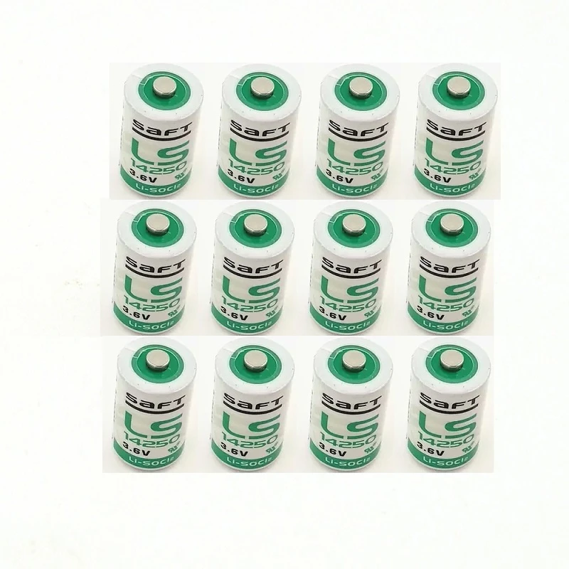

12PCS/LOT New high-quality lithium battery LS14250 1/2AA 3.6V PLC electronic equipment lithium battery
