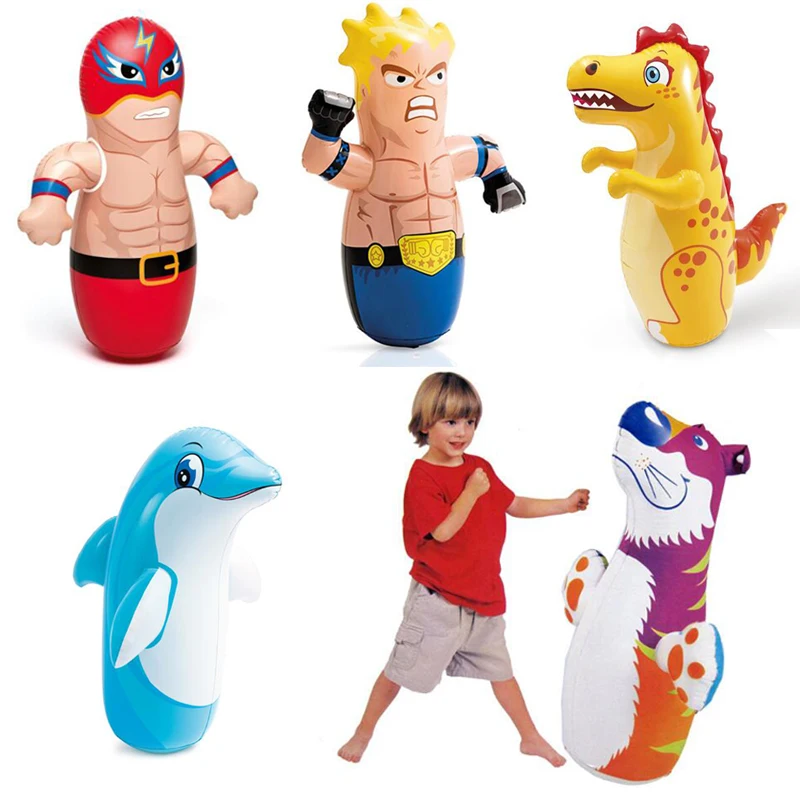 Punching-Bag Tumbler Sport-Toys Boxing Children Games Girls Kids Boys Inflatable