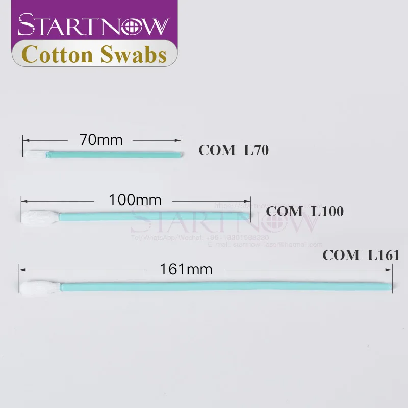 Cleaning Swabs 70mm 161mm Length 100pcs/pack Anti-static Dust-free Non Woven Fabrics Cotton