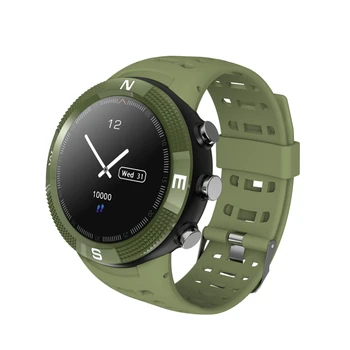 

F18 Color Screen Outdoor GPS Positioning Sports IP68 Waterproof Compass Watch Call Message Reminder Heart Rate BT4.2 Smart Watch