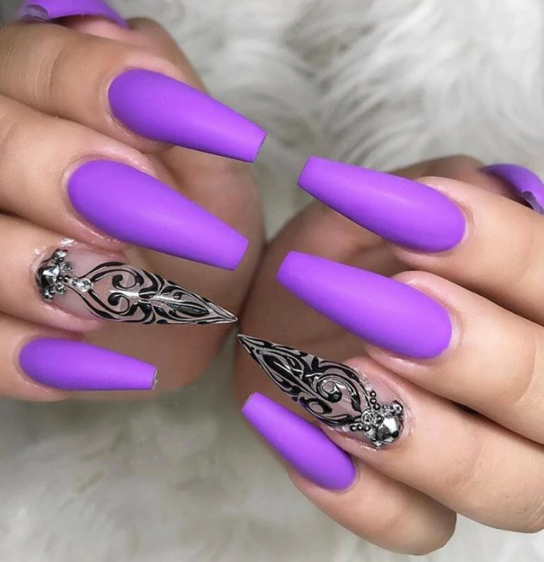 Lamemoria New 100pcs Professional Fake Nails Long Ballerina Half French Acrylic Nail Tips 10 Size Press On Nails False Nails Aliexpress
