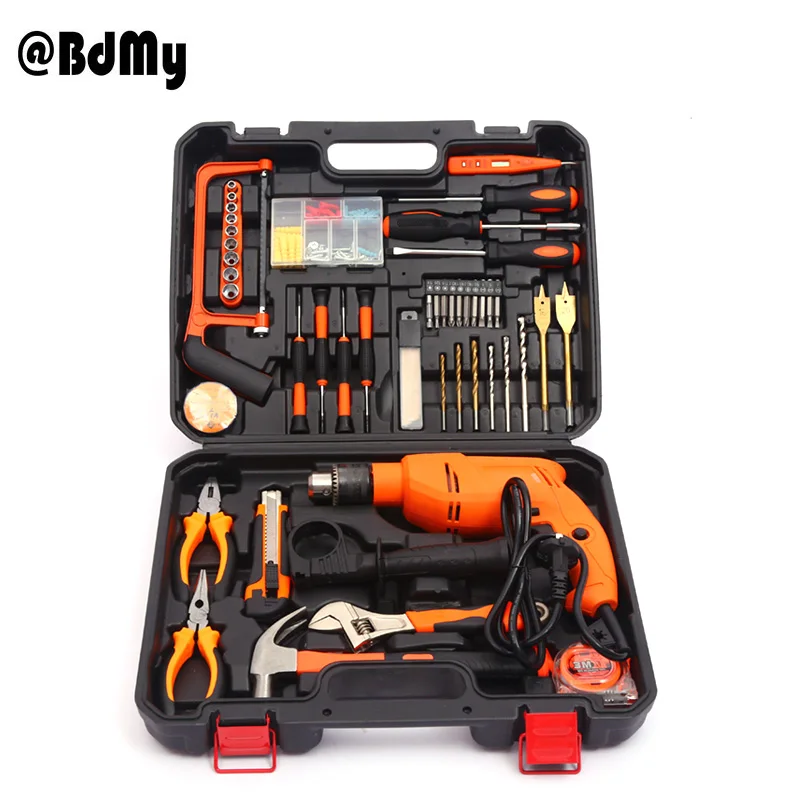 

Hand Drill Multifunctional Household Electric Drill Industrial Pistol Drill Electric Screw Drill 220V116 Set