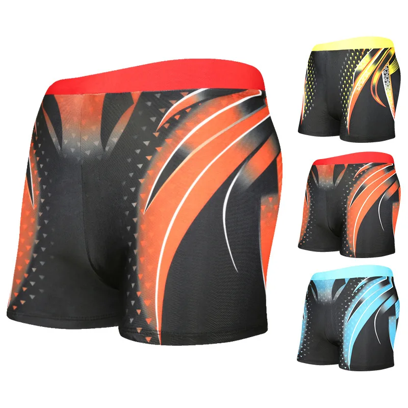 

Men Fashion New Products 2019 Plus-sized Hot Springs Outdoor Quick Drying Boxer MEN'S Swimming Trunks Yk11882