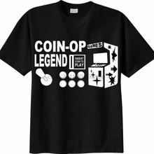 Moneda-Op leyenda Arcade camiseta Maglietta uomo juego RETRO vintage videojuego