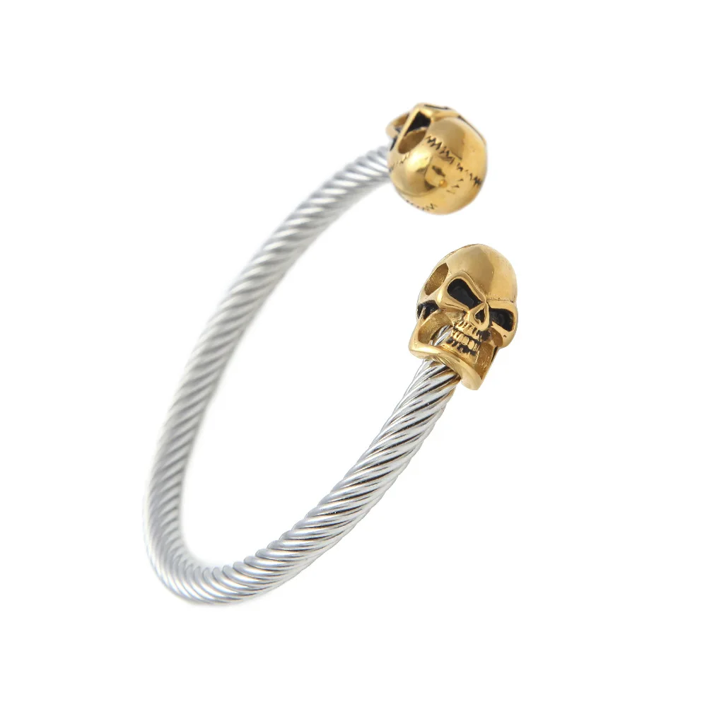 

LK Hip Hop Punk men's bracelet Europe and the United States Shantou personality creative men's bracelet titanium steel jewelry