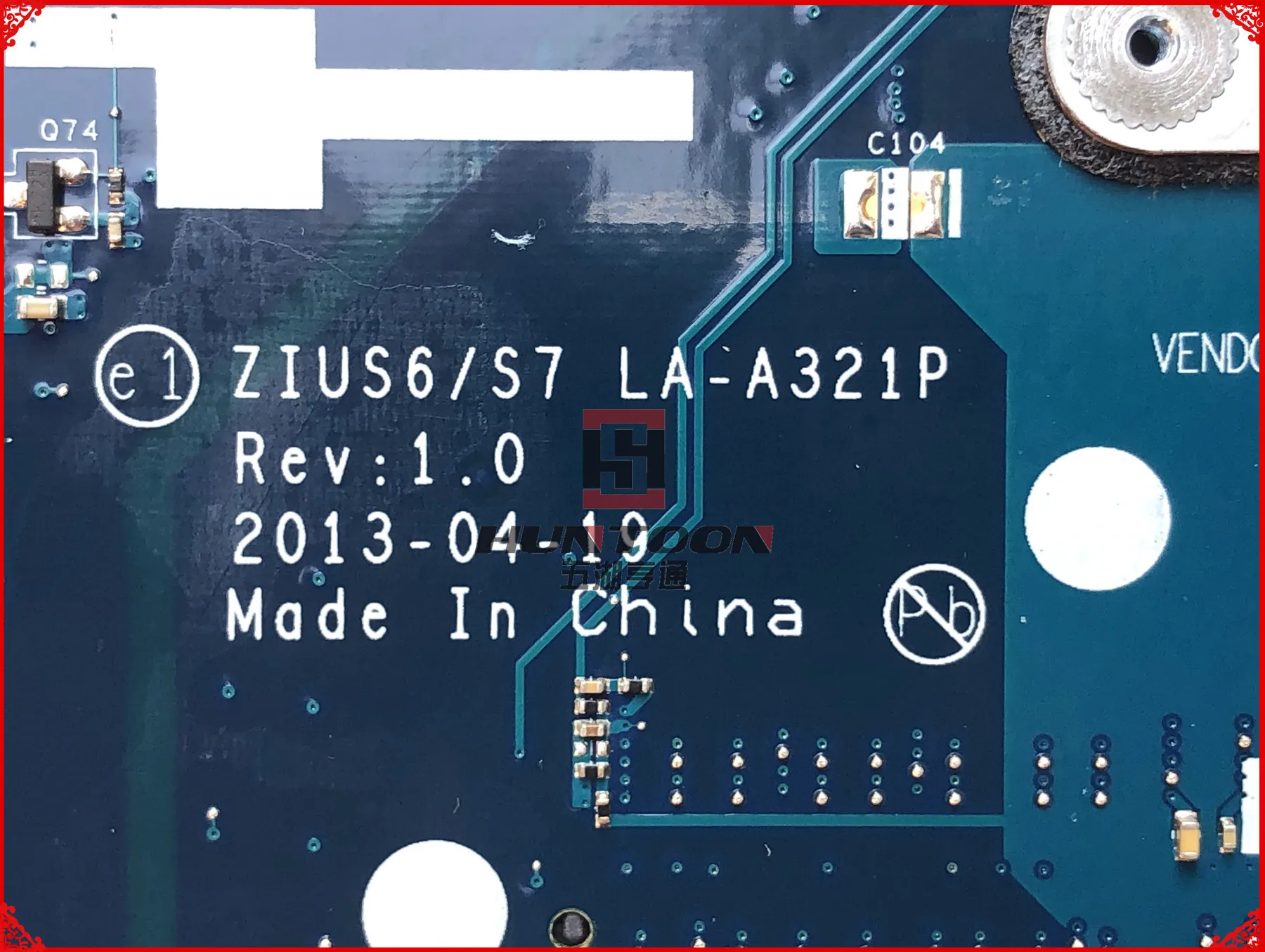 Горячая Распродажа продукта ZIUS6/S7 LA-A321P для lenovo Ideapad S310 материнская плата для ноутбука SR1EF I5-4210U DDR3L полностью протестирована