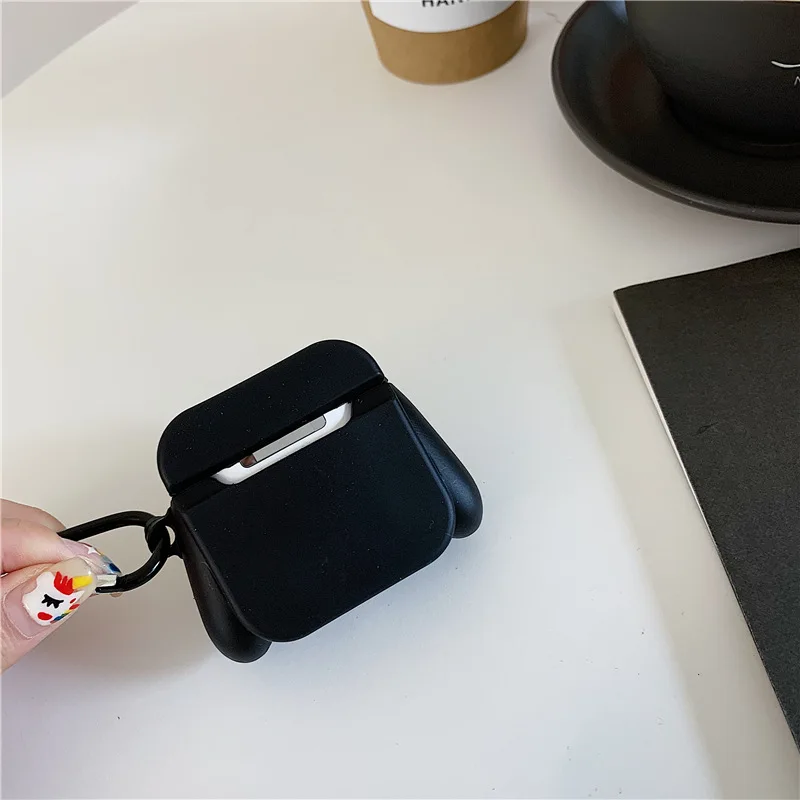 Чехол для AirPods силиконовый милый 3D игровой чехол для наушников Airpods 2 Чехол для наушников Apple Air Pods чехол для наушников кольцевой ремешок