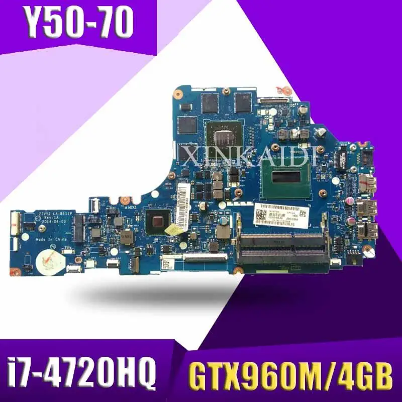 LA B111P материнская плата для ноутбука Lenovo Y50 70 оригинальная I7 4720HQ/4710HQ GTX960M