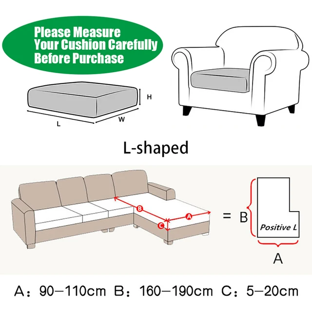 Jacquard Sofa Seat Cushion Cover Furniture Protector for Pets Kids Stretch Washable Removable Chair Cover Sofa Slipcovers 1PCS 3