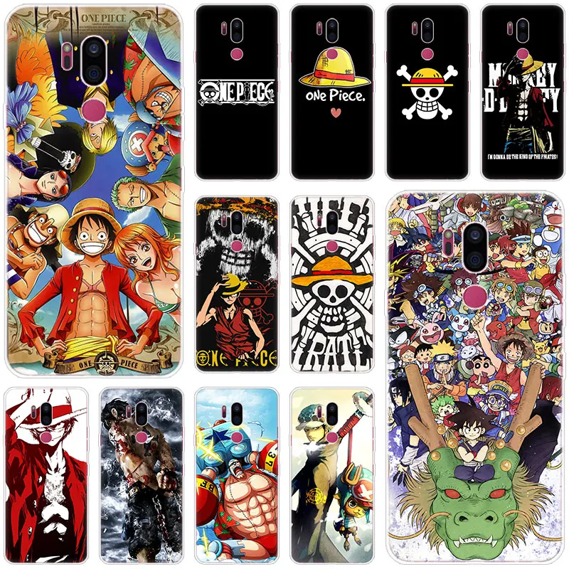 

one piece anime Silicone Case For LG G5 G6 Mini G7 G8 G8S V20 V30 V40 V50 ThinQ Q6 Q7 Q8 Q9 Q60 W10 W30 Aristo X Power 2 3 Cover