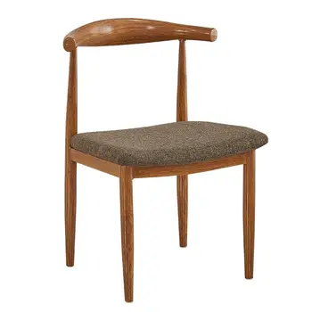 

Horn Chair Imitation Wood Backrest Stool Nordic Dining Chair Simple Snack Tea Shop Restaurant Chair