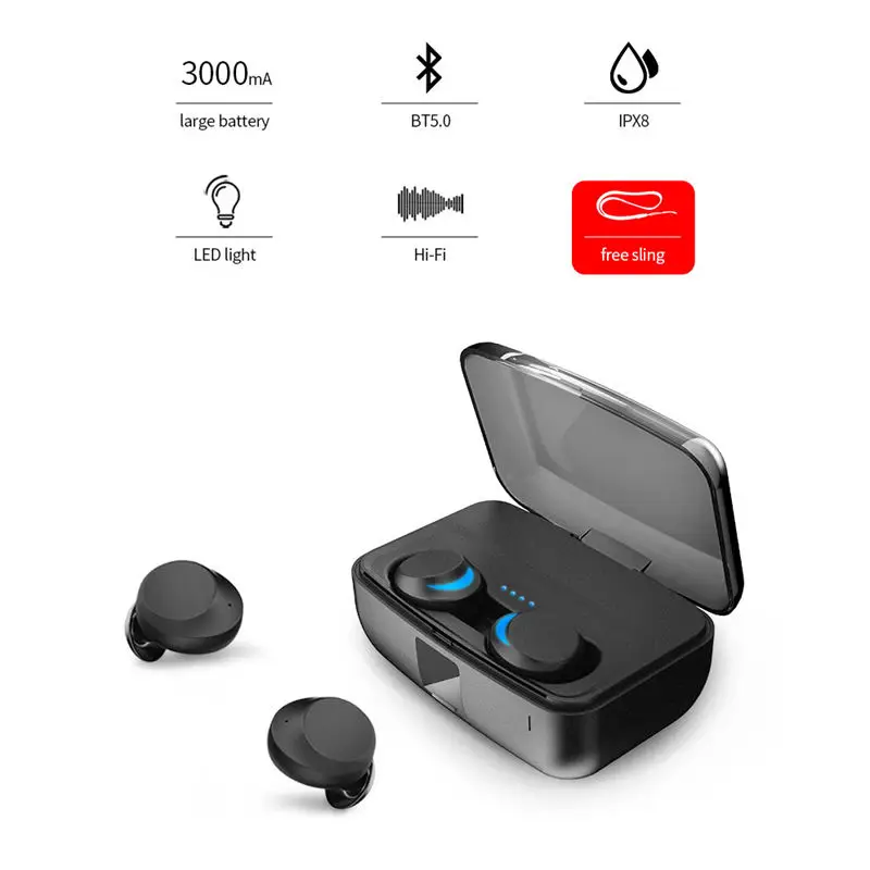 BESTTws Ipx8 водонепроницаемые беспроводные наушники Bluetooth 5,0 гарнитура управления мини-наушники-вкладыши Автоматическое Сопряжение для Iphone Xs Max