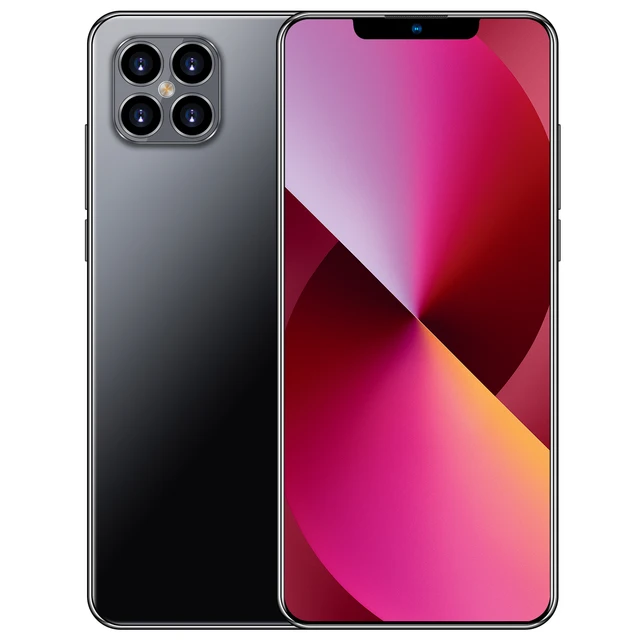 【World Premiere】2021 Globle Version 5G Smartphone for iPhone13 Promax with 512GB Face ID 5G Network Adapt To iPhone Xiaomi Phone Black