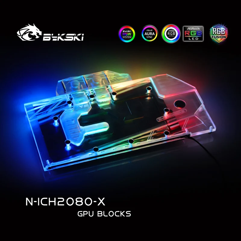 Кулер для графического процессора Bykski INNO RTX 2080 /2070/2070 супер блок водяного